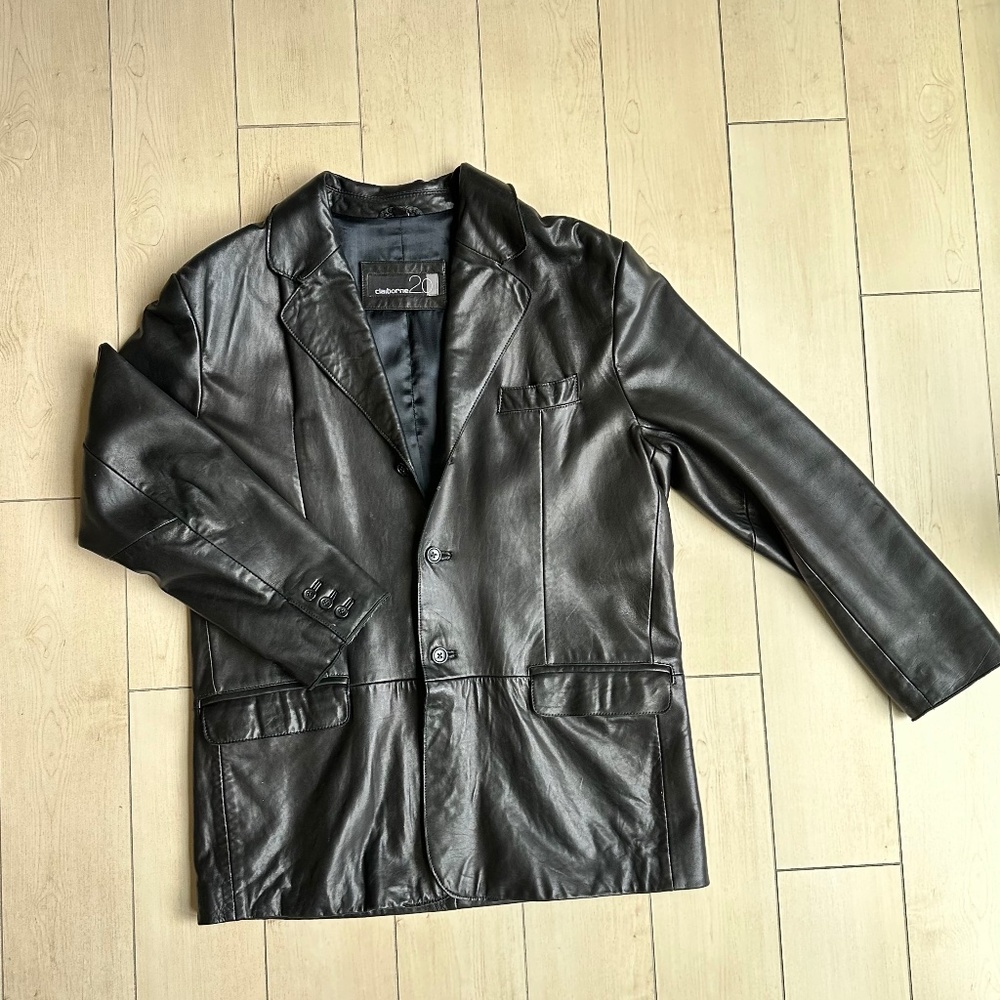 Genuine Leather Lambskin Blazer Men's Size Large